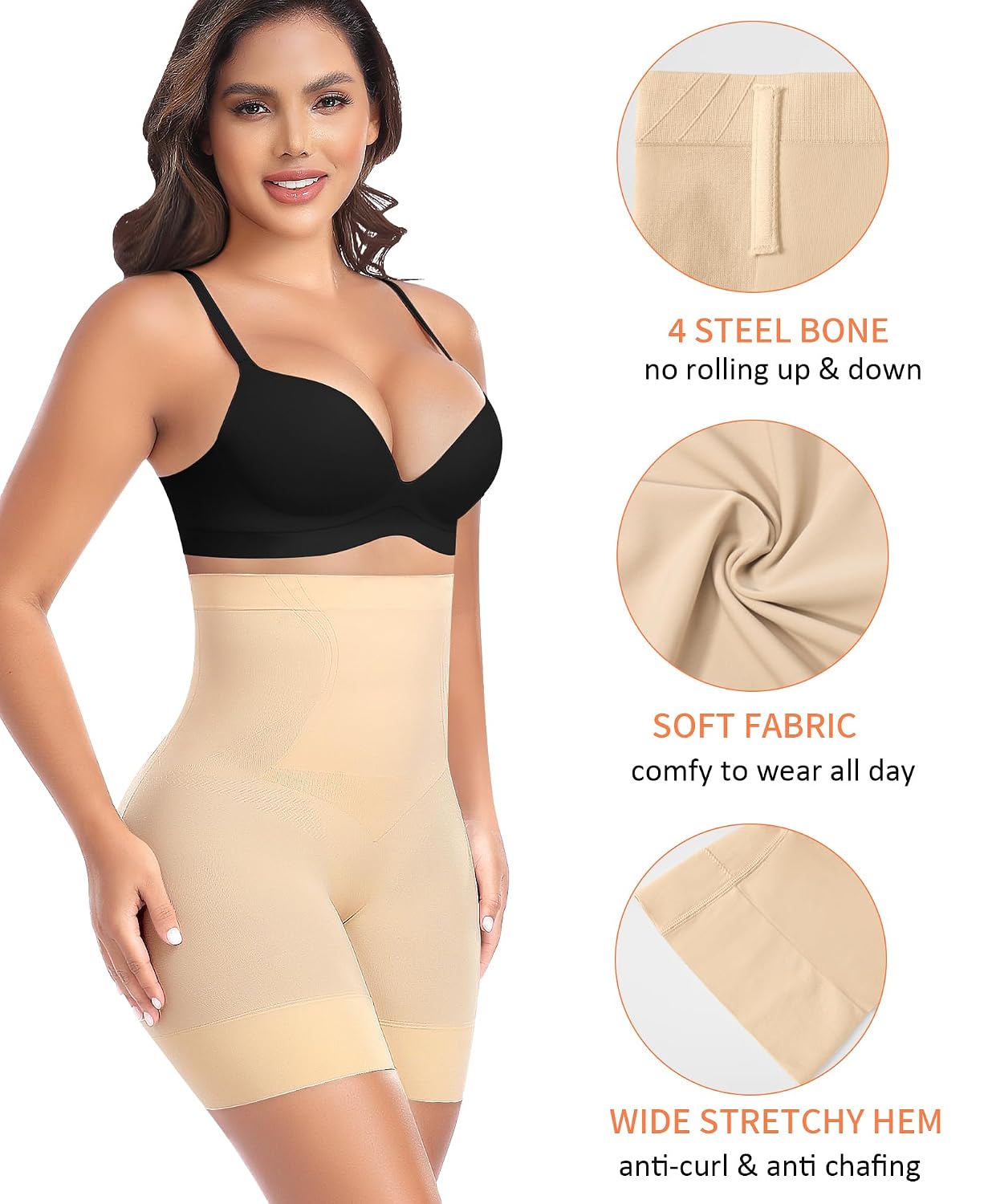 Werena High Waisted Tummy Control Shapewear Shorts — image 4