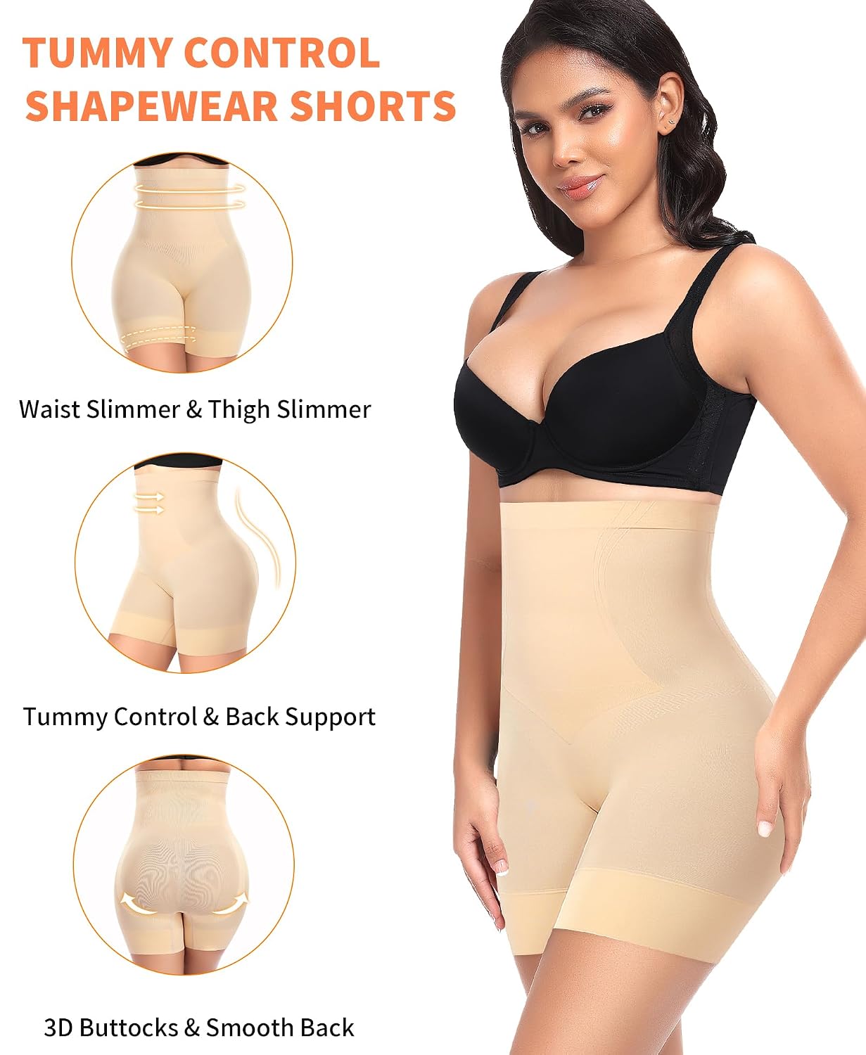 Werena High Waisted Tummy Control Shapewear Shorts — image 5