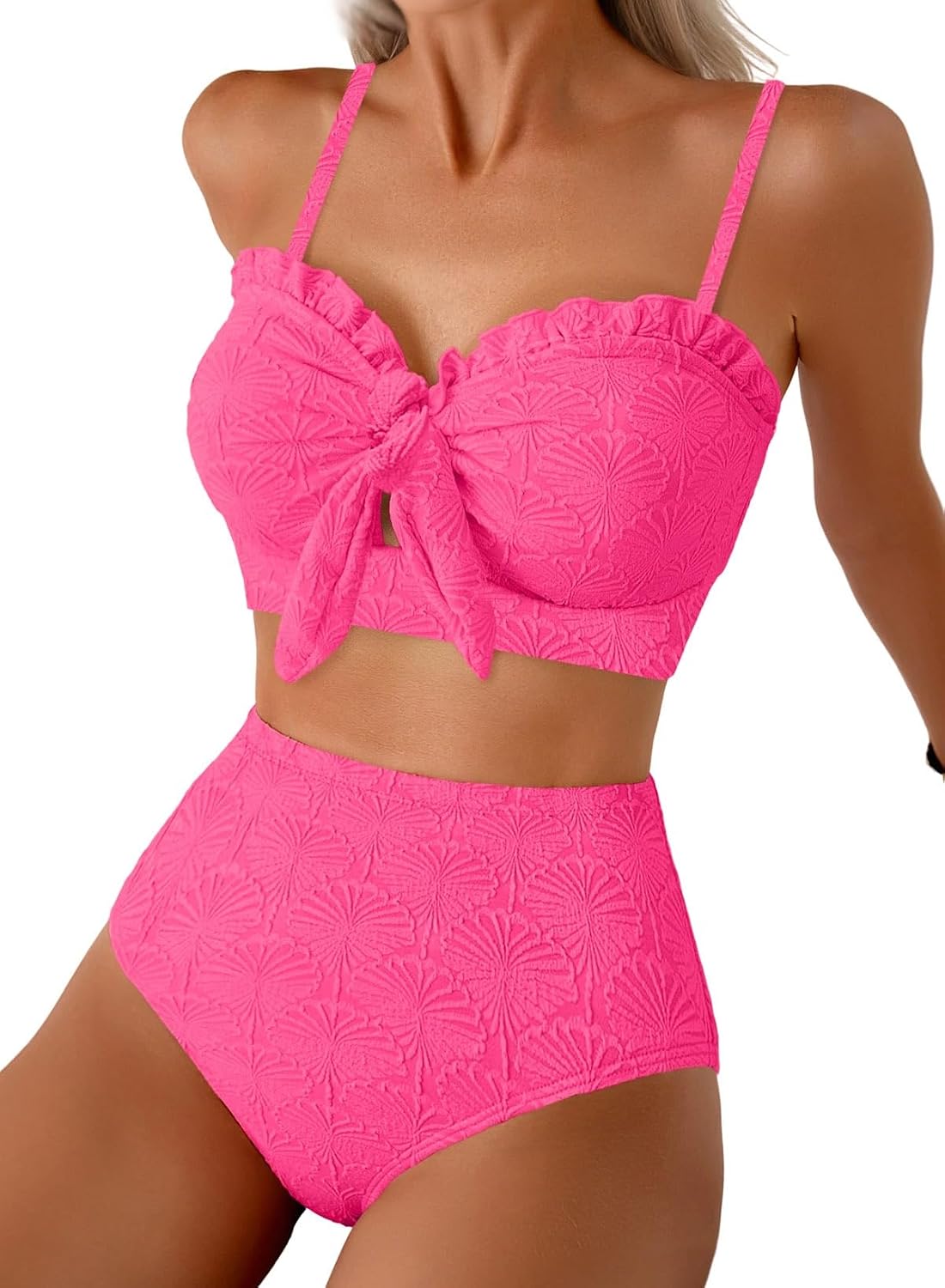 Herseas Seashell Textured Knotted Bikini Set — image 9