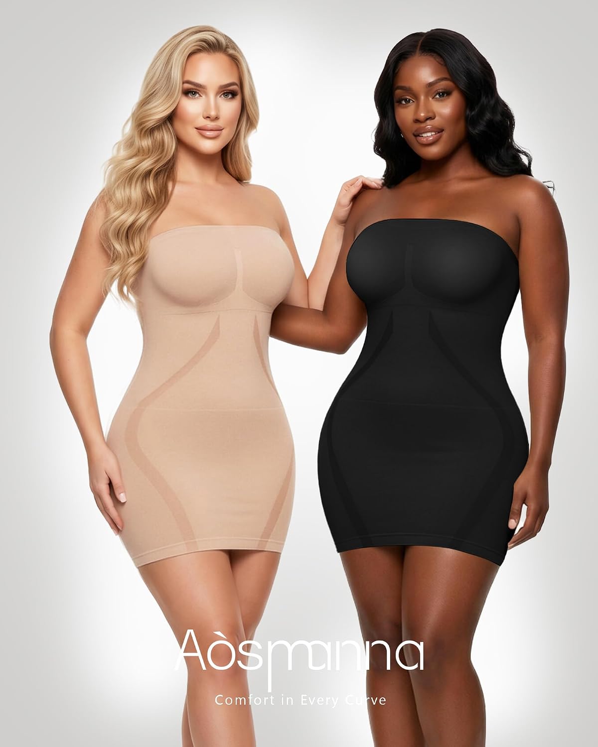 AOSIMANNA Strapless Shapewear Dress for Women — image 7