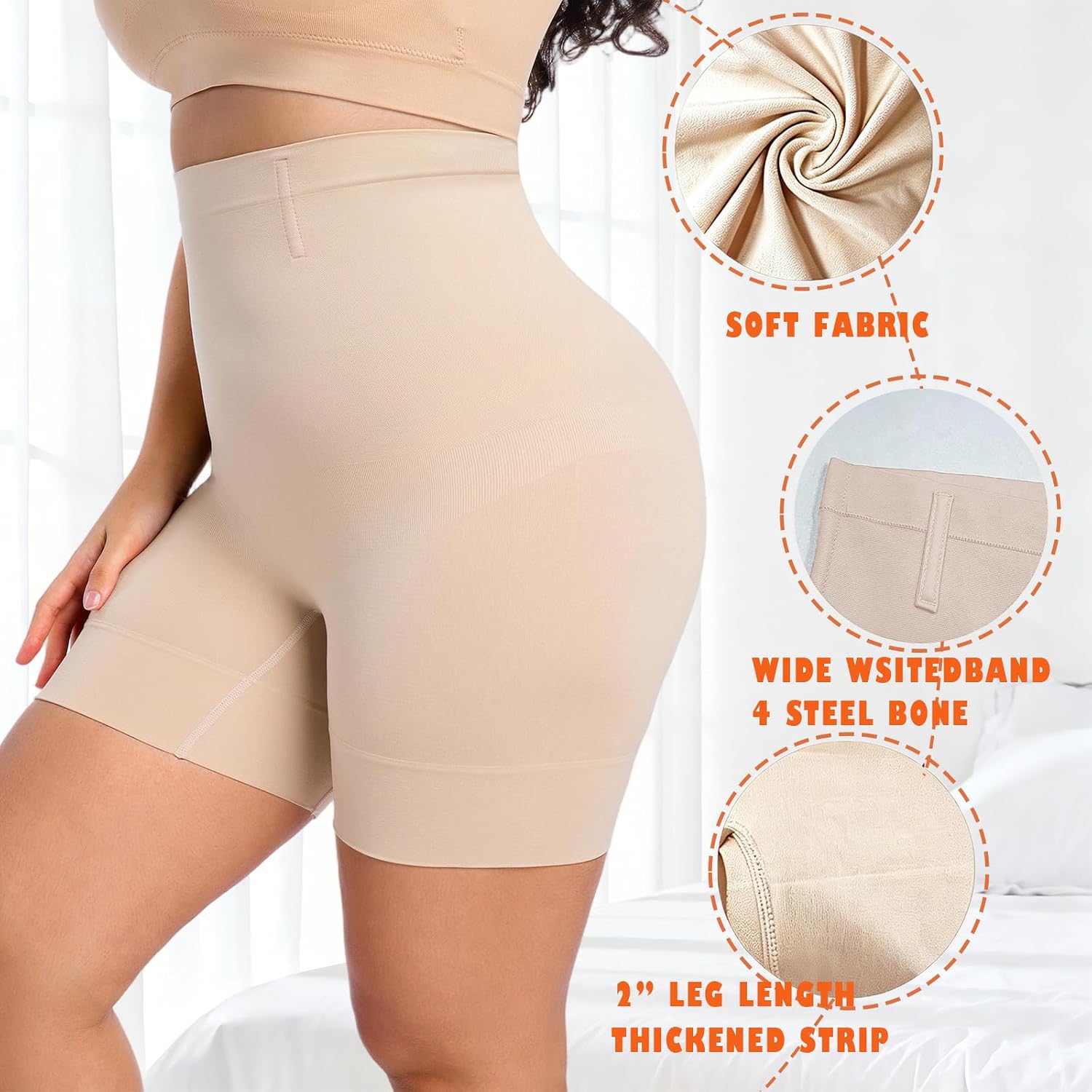 EssElegance High Waisted Shapewear Shorts — image 2