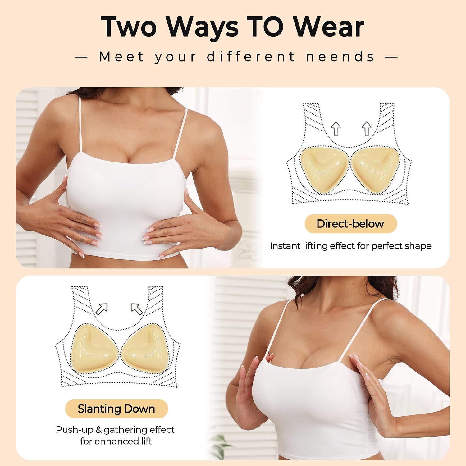 Double Sided Adhesive Push Up Bra Inserts — image 5