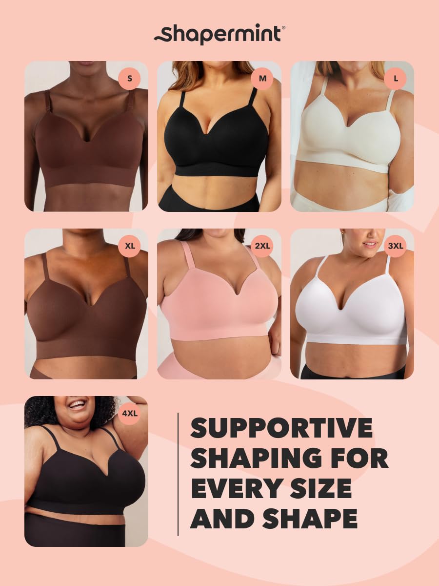 SHAPERMINT Women's Wireless Comfort Support Bra — image 6