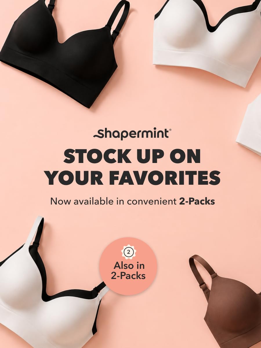 SHAPERMINT Women's Wireless Comfort Support Bra — image 9