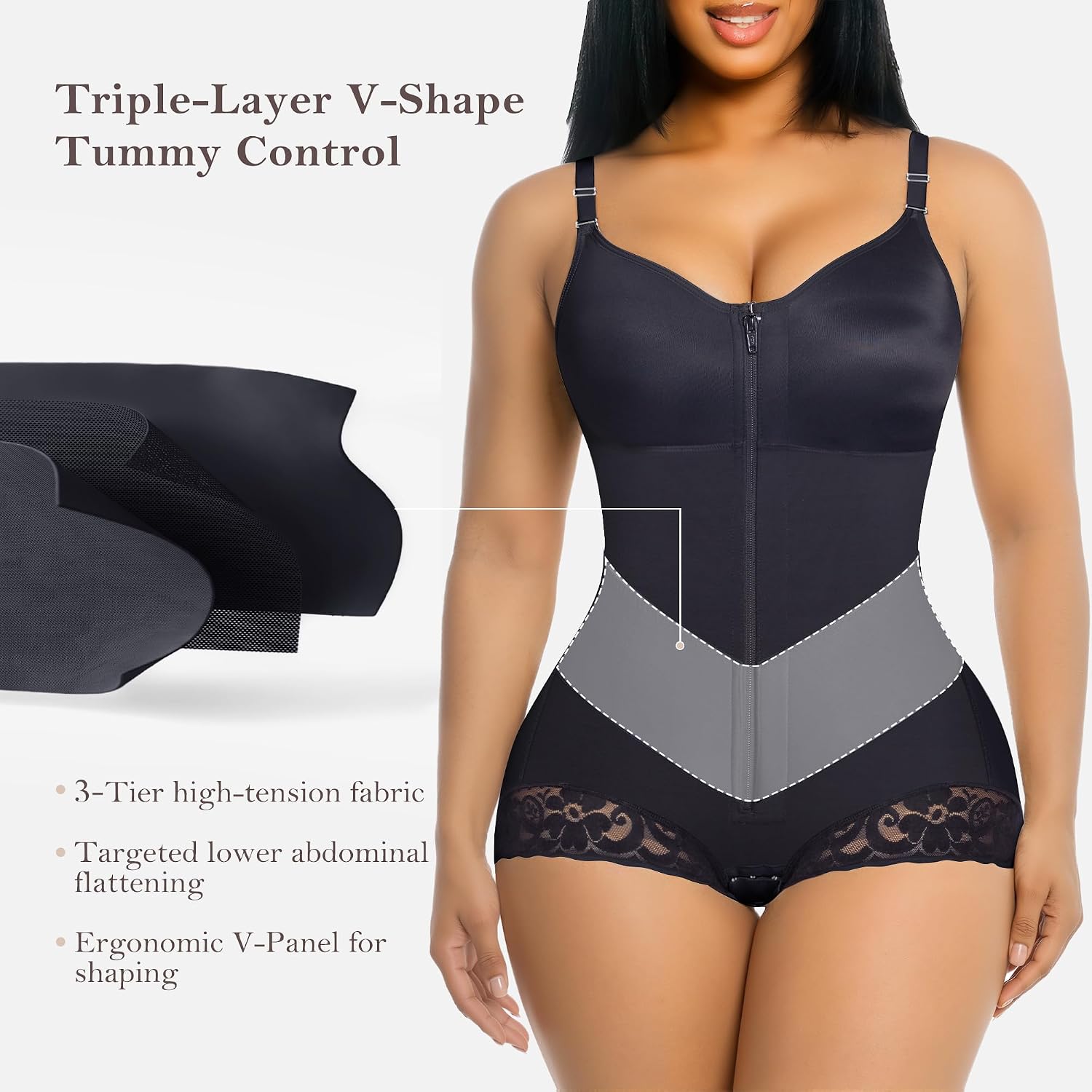 YIANNA V-Shaped Faja Body Shaper for Women — image 4