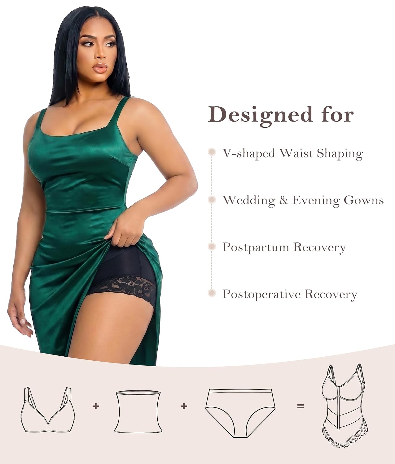 YIANNA V-Shaped Faja Body Shaper for Women — image 7