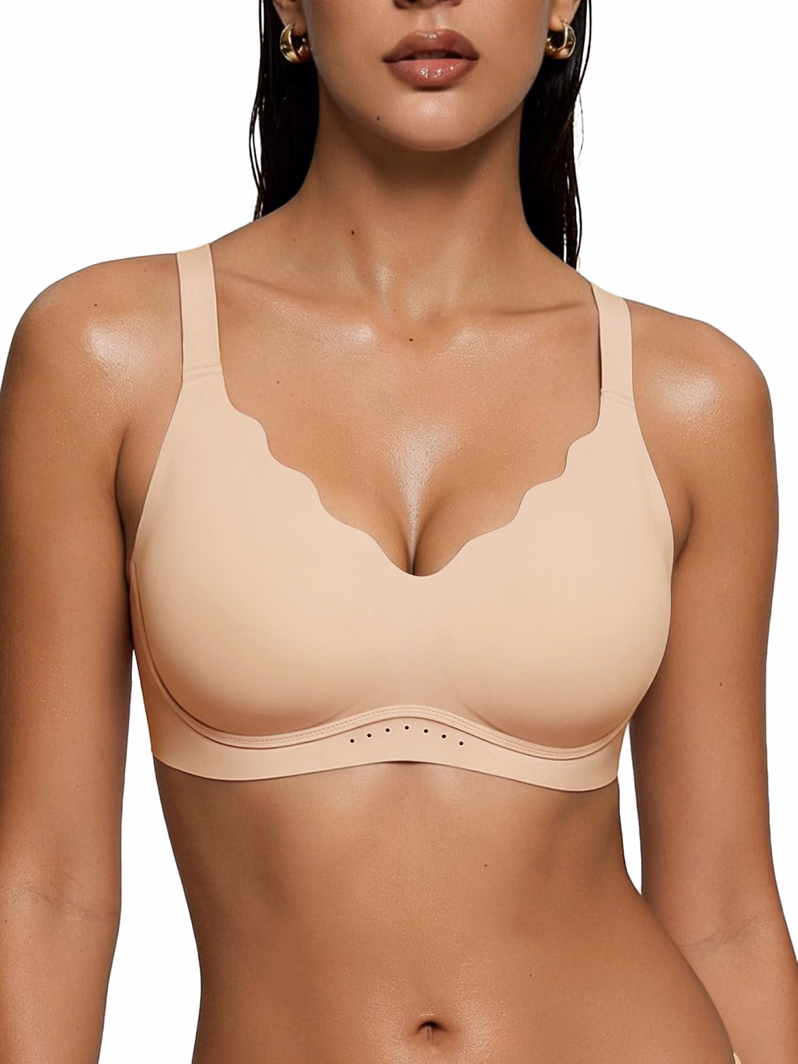 As Fairy Scalloped Wireless T-Shirt Bra
