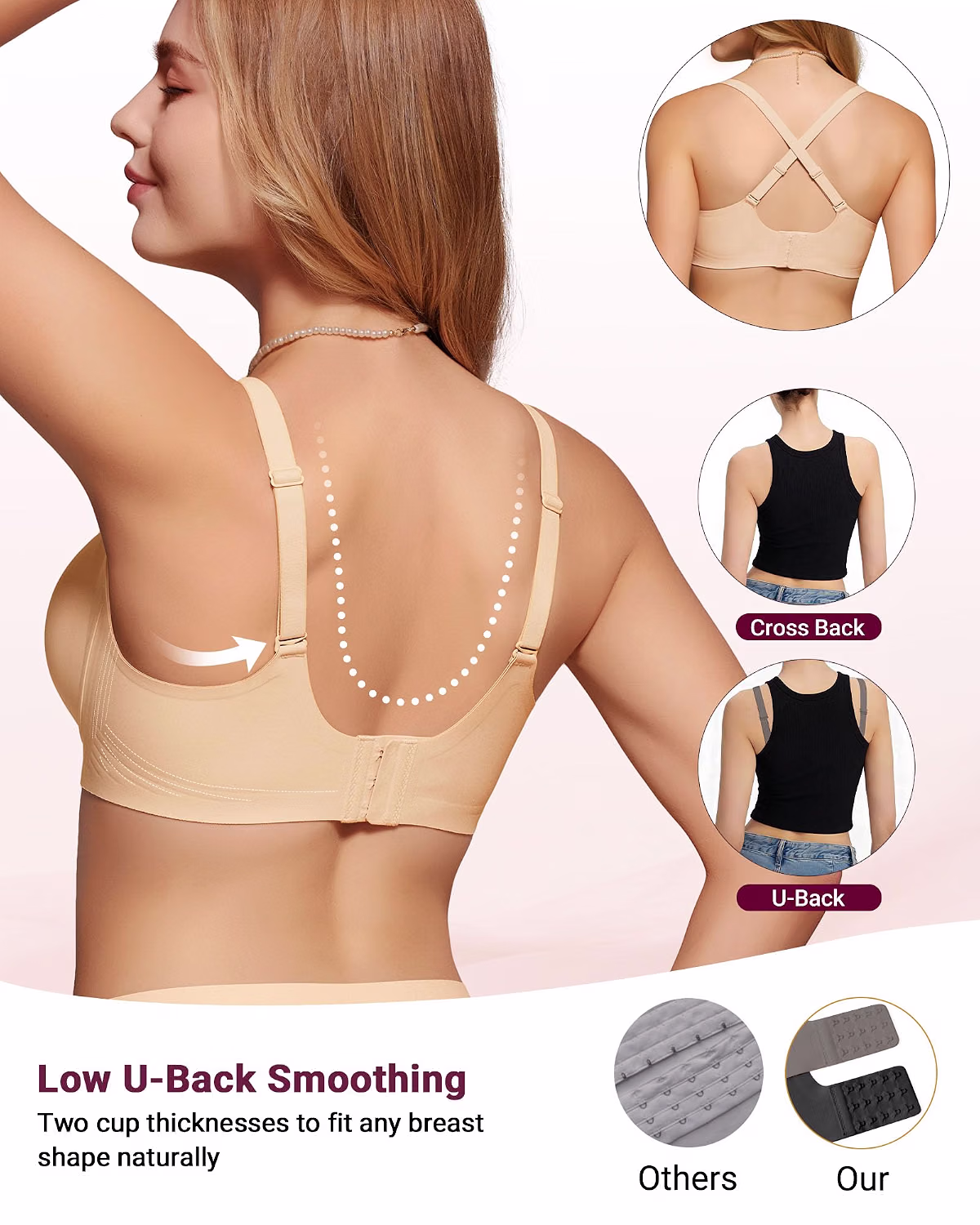 As Fairy Scalloped Wireless T-Shirt Bra — image 4