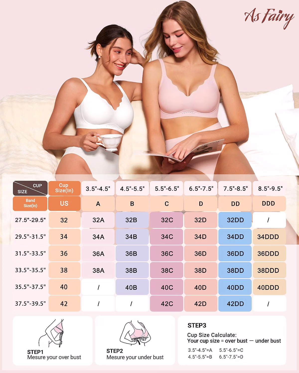 As Fairy Scalloped Wireless T-Shirt Bra — image 7