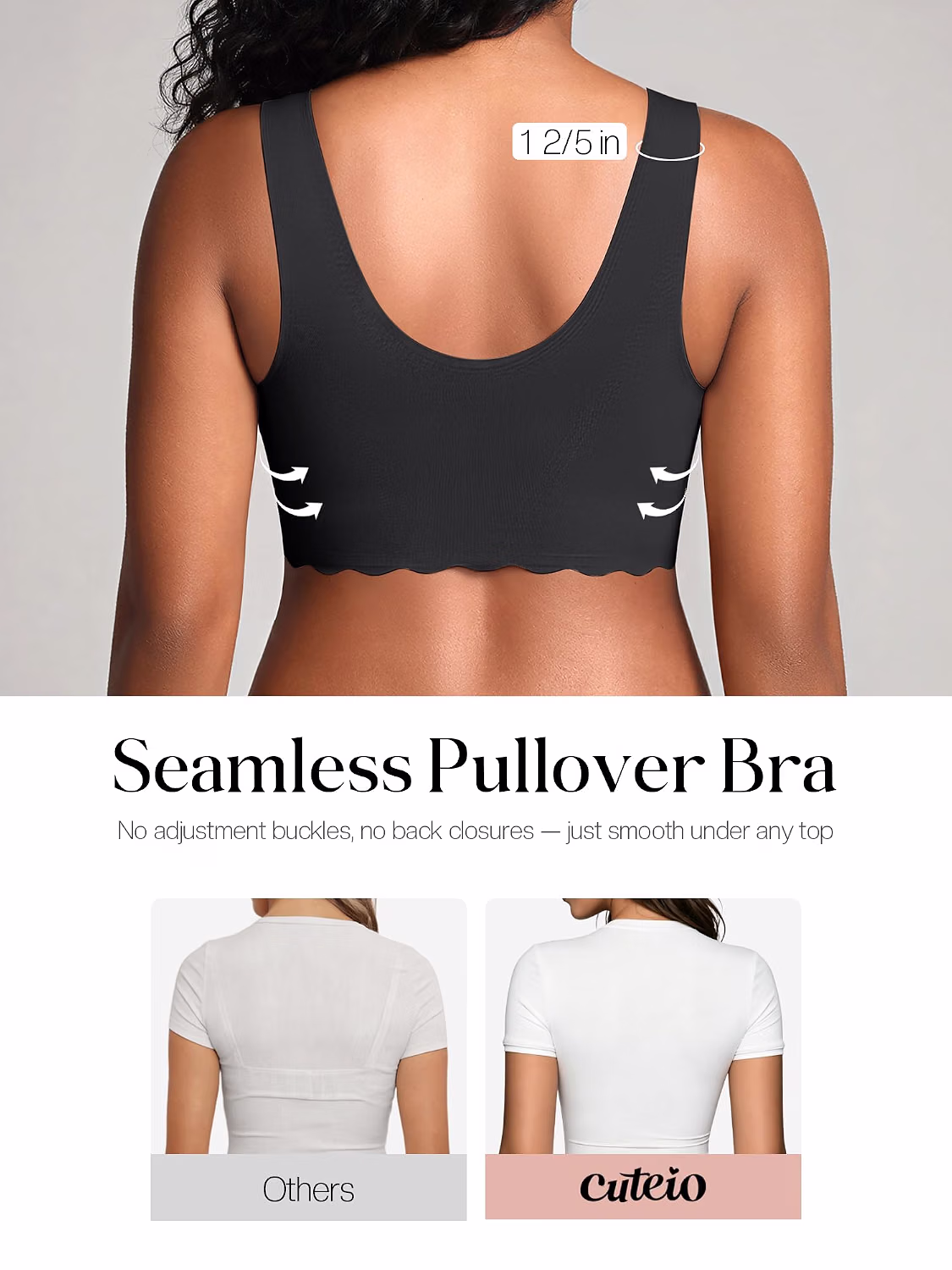 Cuteio Seamless Pullover No Underwire Bra — image 2