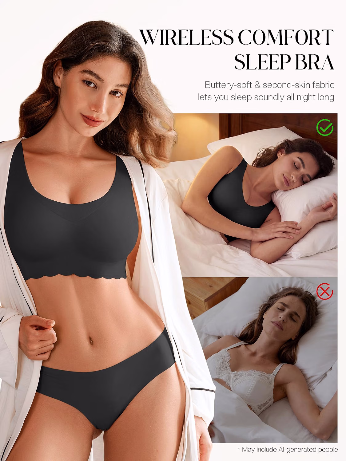 Cuteio Seamless Pullover No Underwire Bra — image 4