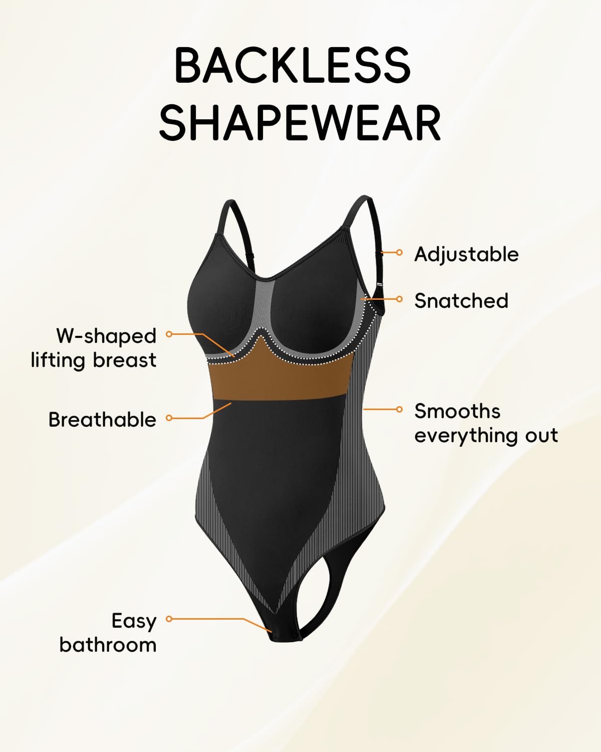 Anylost Backless Thong Shapewear Bodysuit — image 5