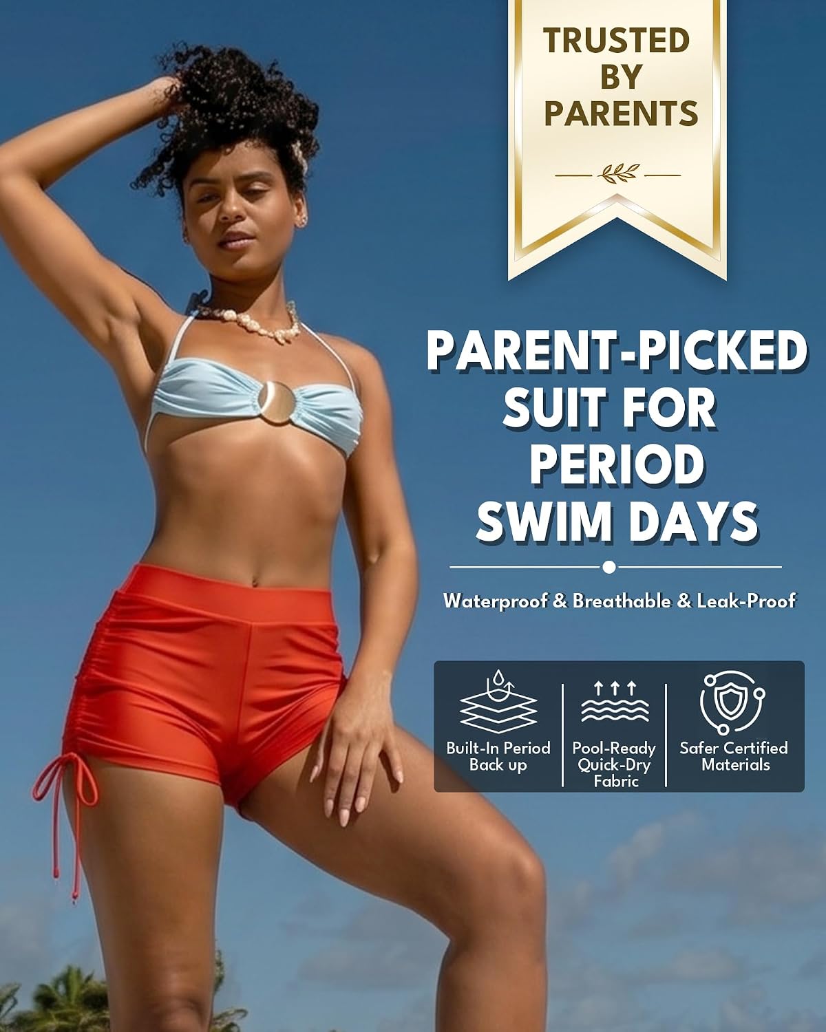 La LiVita High-Waisted Leakproof Bikini Bottoms — image 3