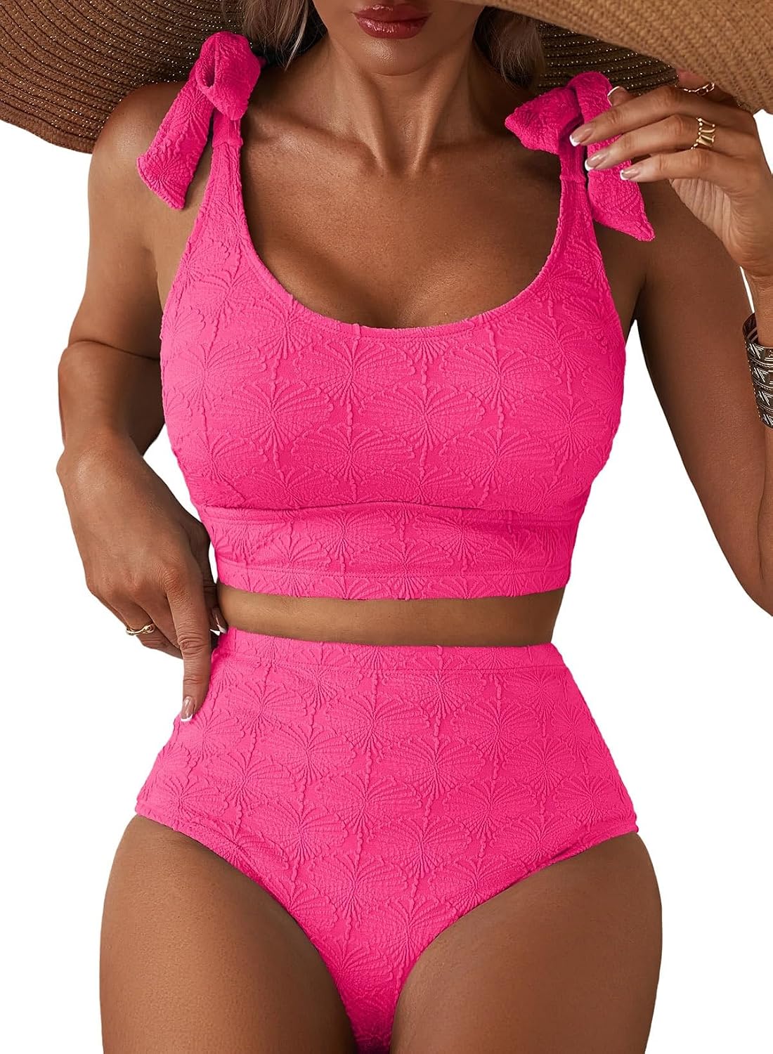 Herseas Women High Waisted Seashell Bikini Set — image 7