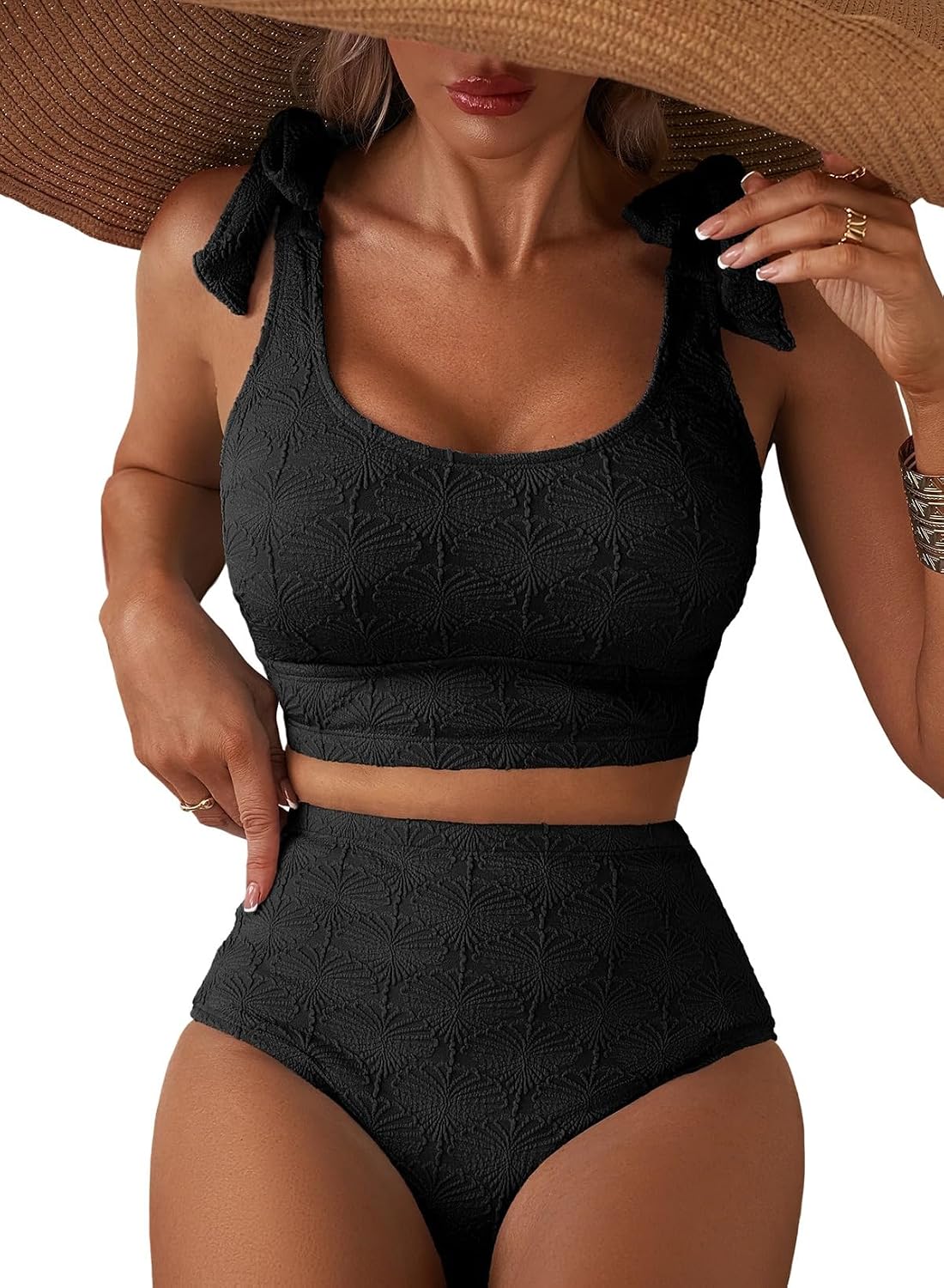 Herseas Women High Waisted Seashell Bikini Set — image 12
