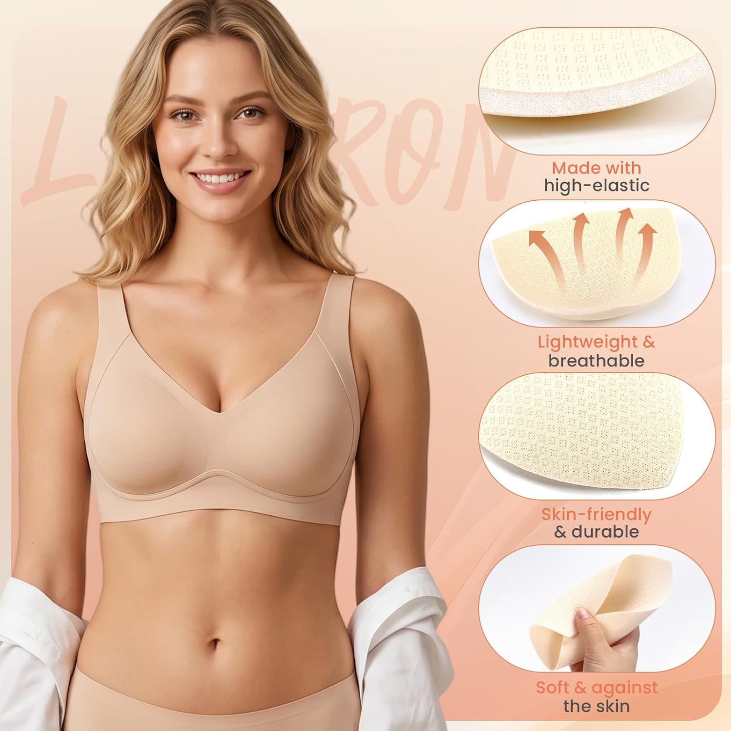 LINSIRON Removable Sports Bra Inserts — image 5