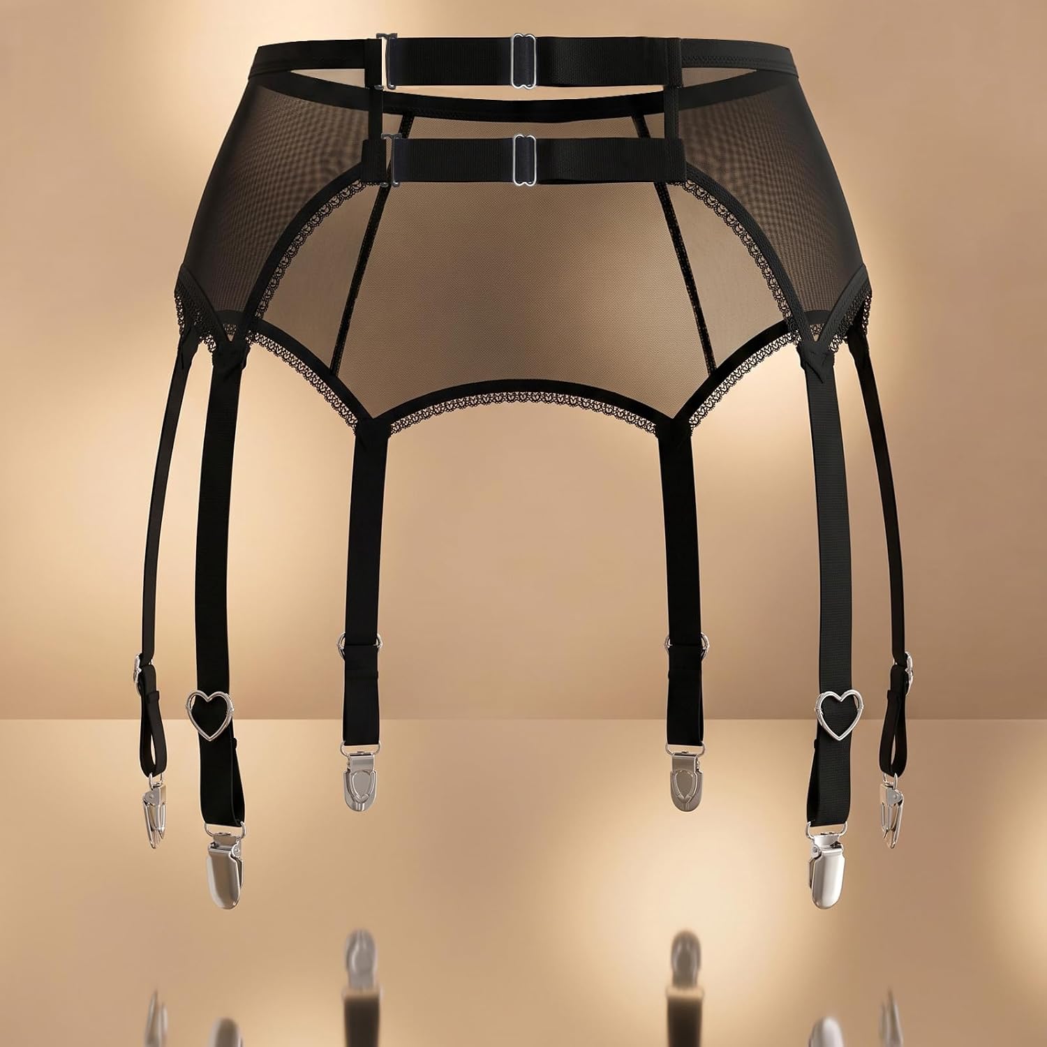 YANZIYAN Plus Size 6-Strap Garter Belt — image 4