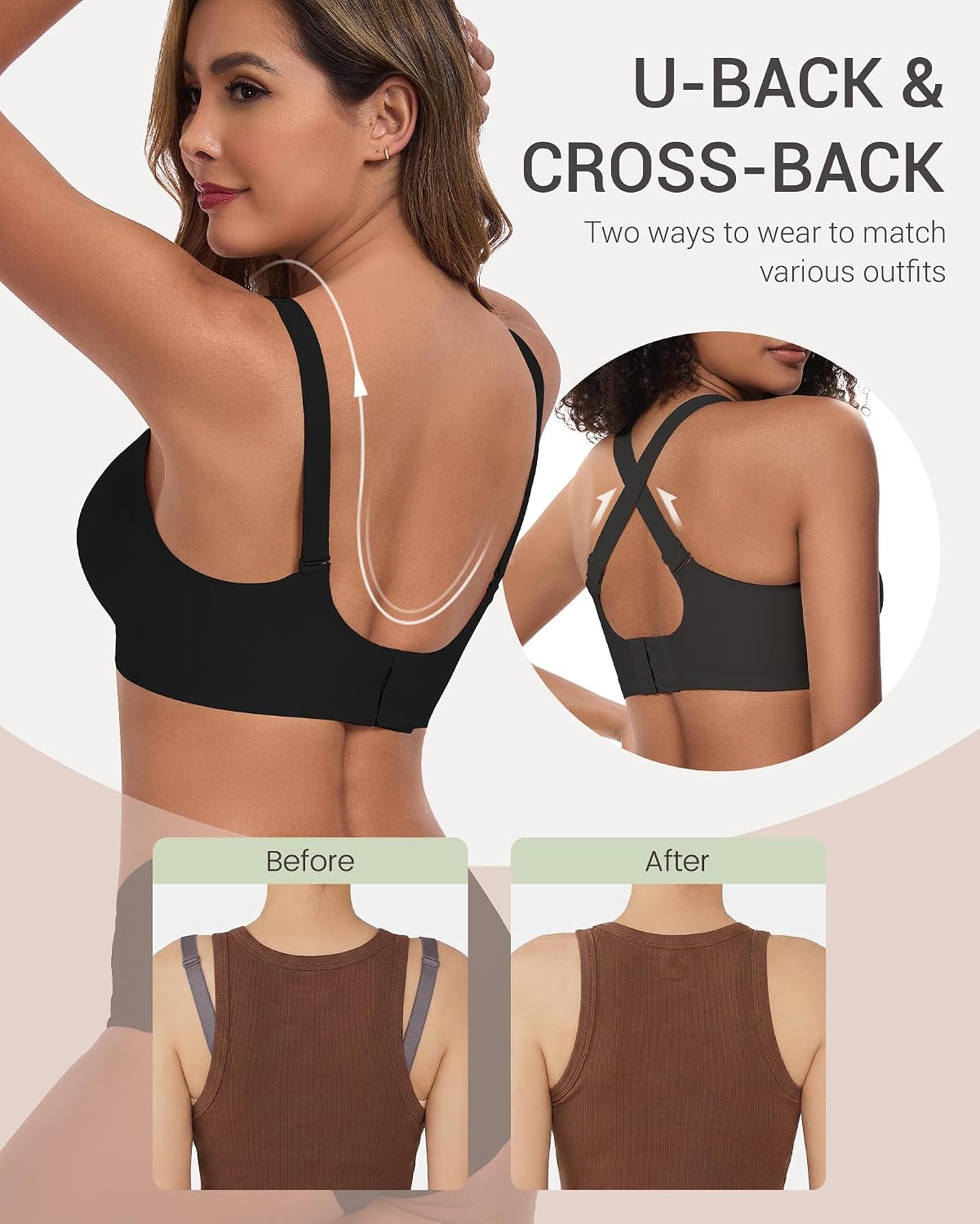 Vinfact Seamless Hands-Free Full Coverage Pumping Bra — image 4