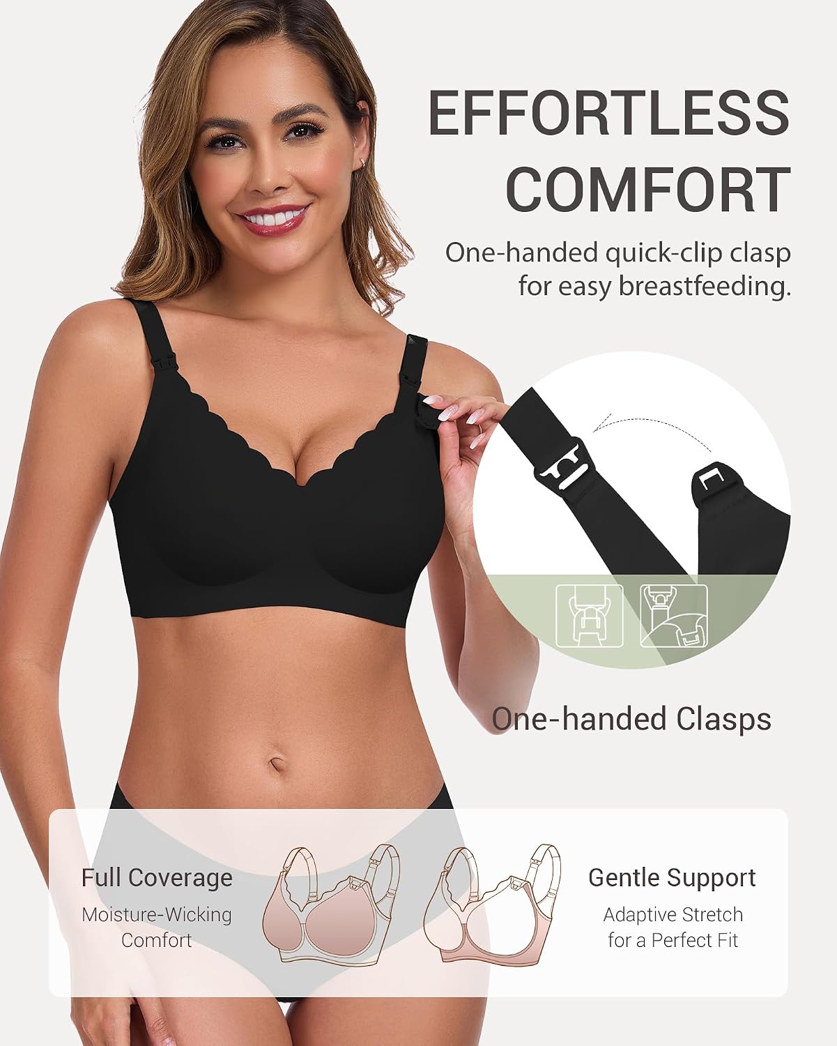 Vinfact Seamless Hands-Free Full Coverage Pumping Bra — image 5