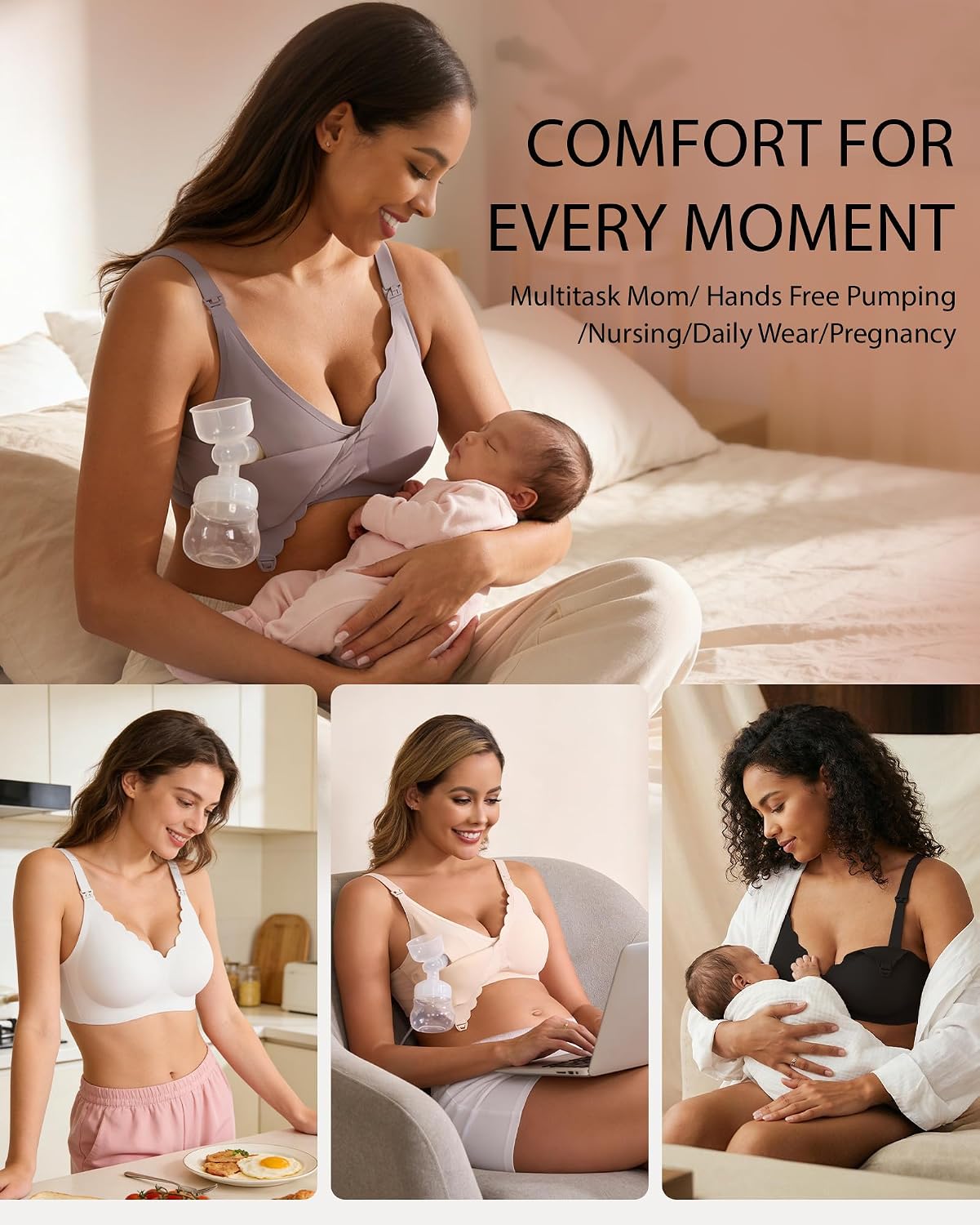 Vinfact Seamless Hands-Free Full Coverage Pumping Bra — image 7