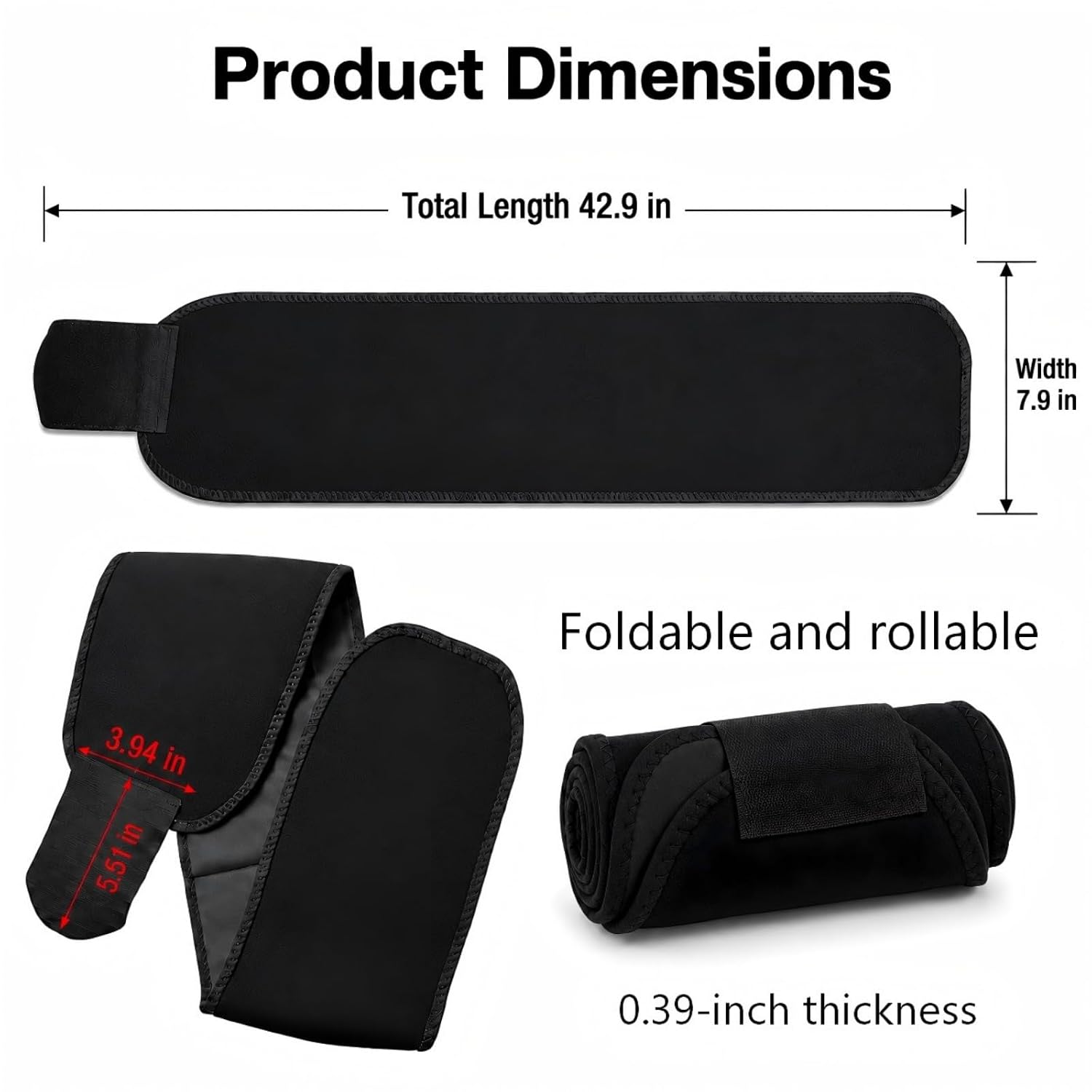 LIUZHOUF Women's Sweat-Wicking Waist Shaper Belt — image 3