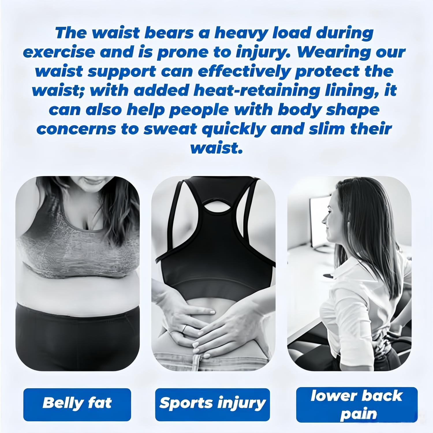 LIUZHOUF Women's Sweat-Wicking Waist Shaper Belt — image 8