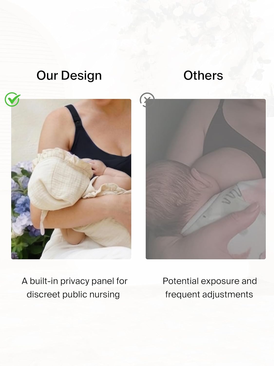 Ecavus Nursing Tank Top with Built-in Bra — image 3