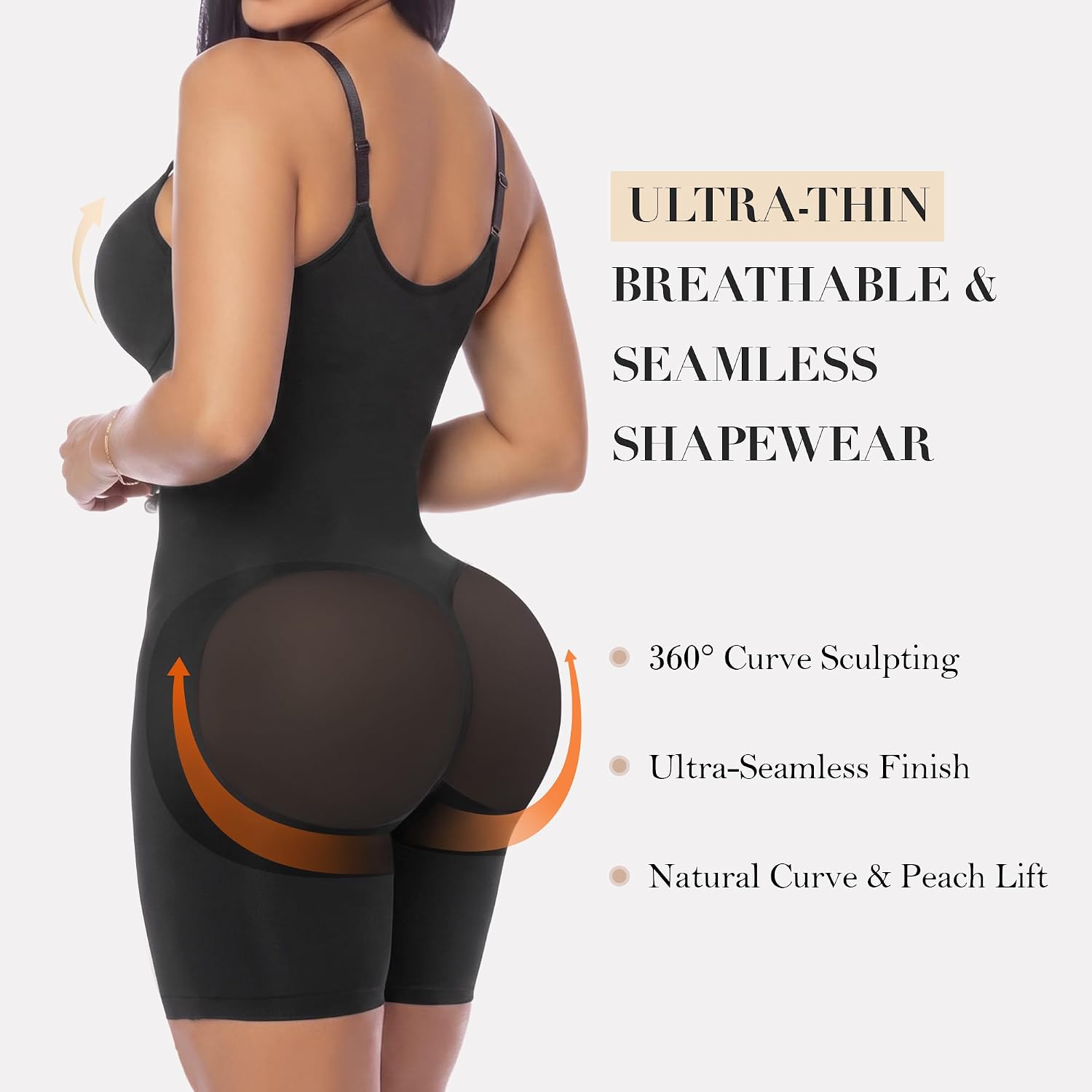 YIANNA Seamless Zip-Up Tummy Control Bodysuit — image 3