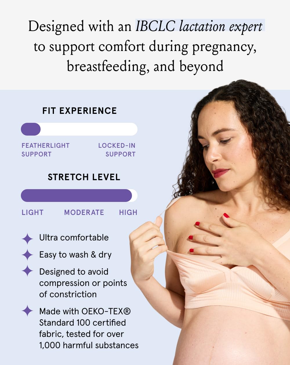 Bodily Effortless Pull Down Nursing Bra for Maternity — image 2