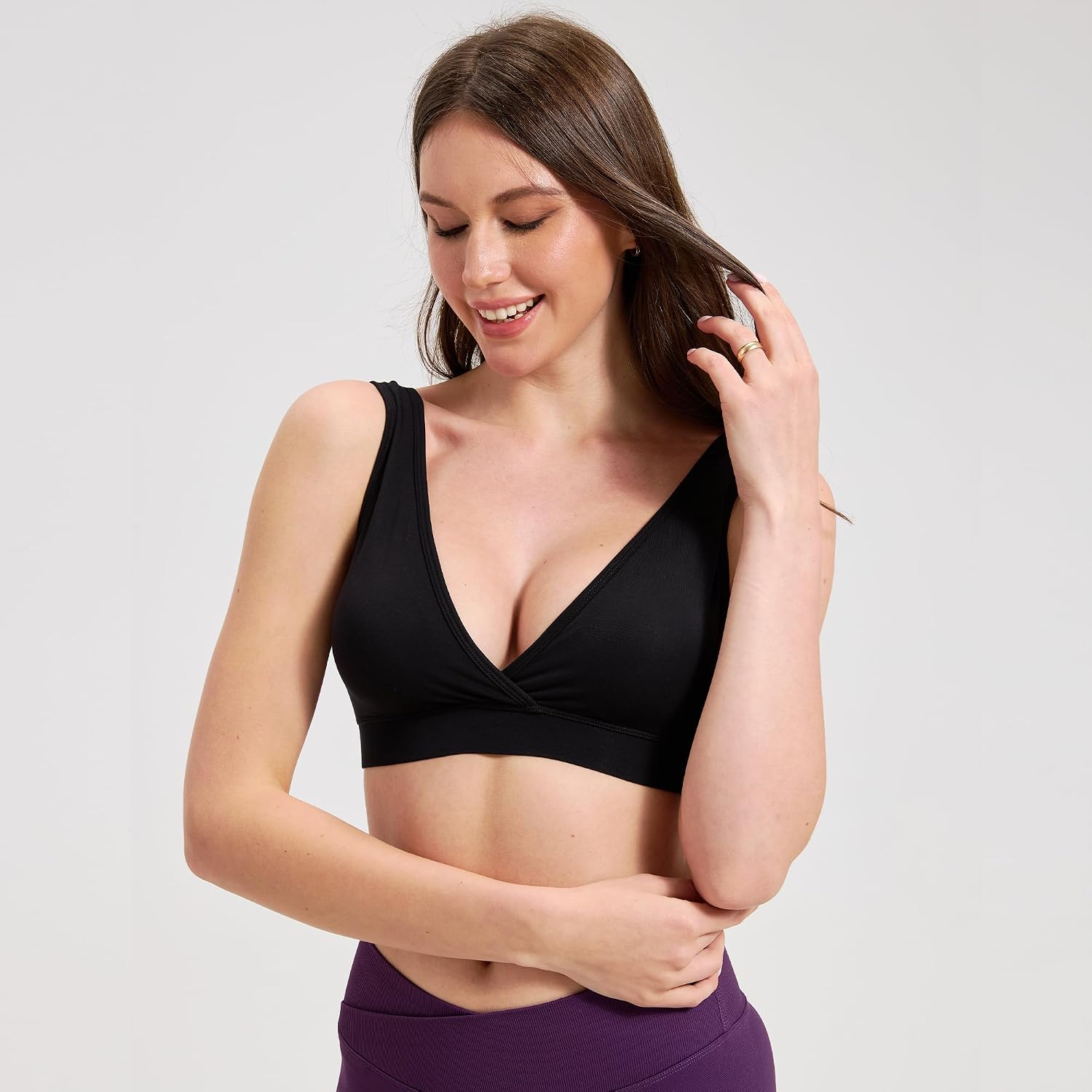 Padded Bamboo Viscose Nursing Sleep Bra — image 6