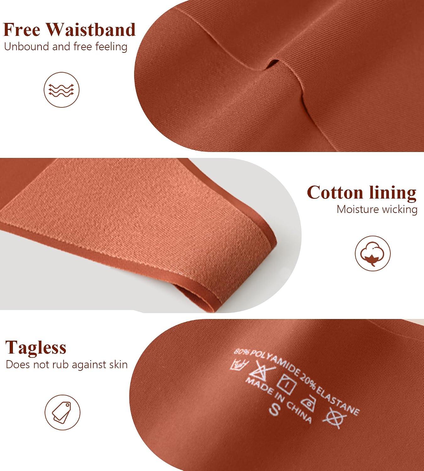 JINFLAIR No Show High Waisted Seamless Thongs — image 4