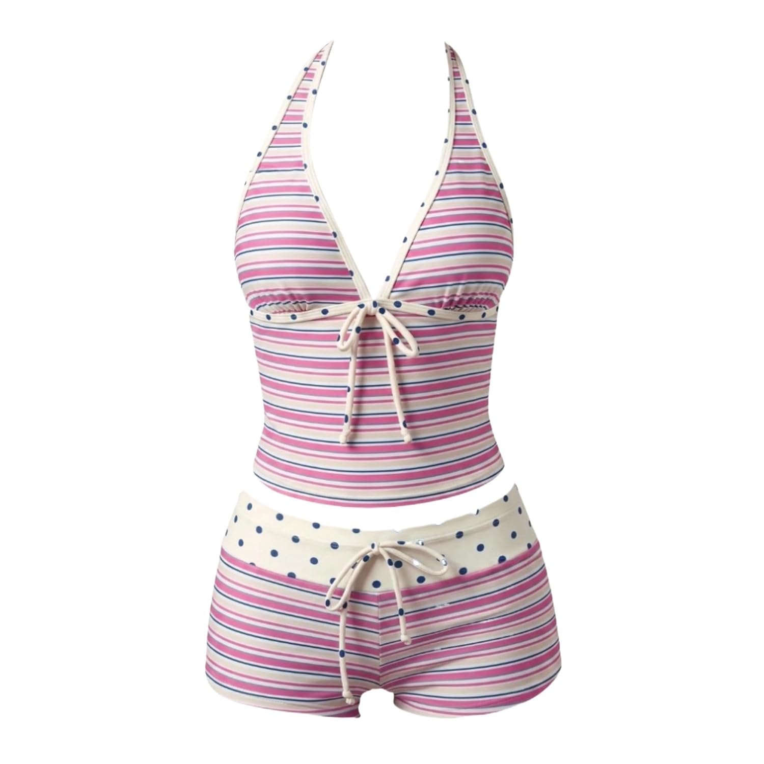 YELLOOP Polka Dot Halter Bikini Set — image 11