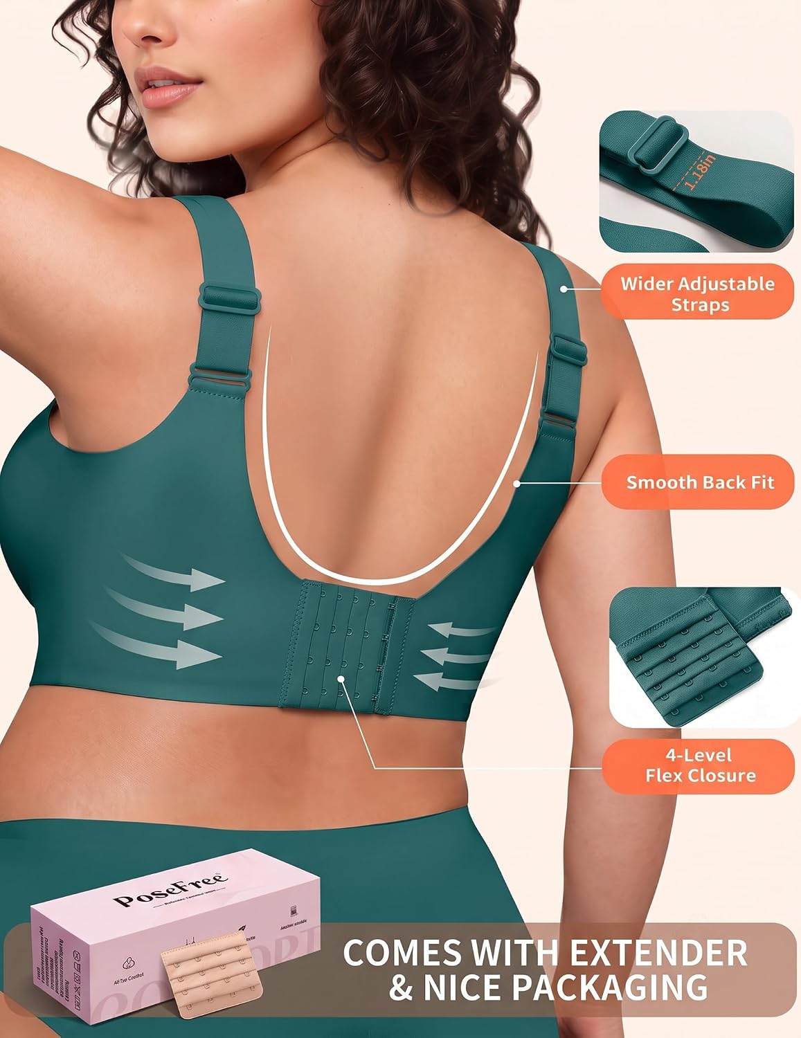 Women's PoseFree Wireless Full Coverage Jelly Bra — image 3