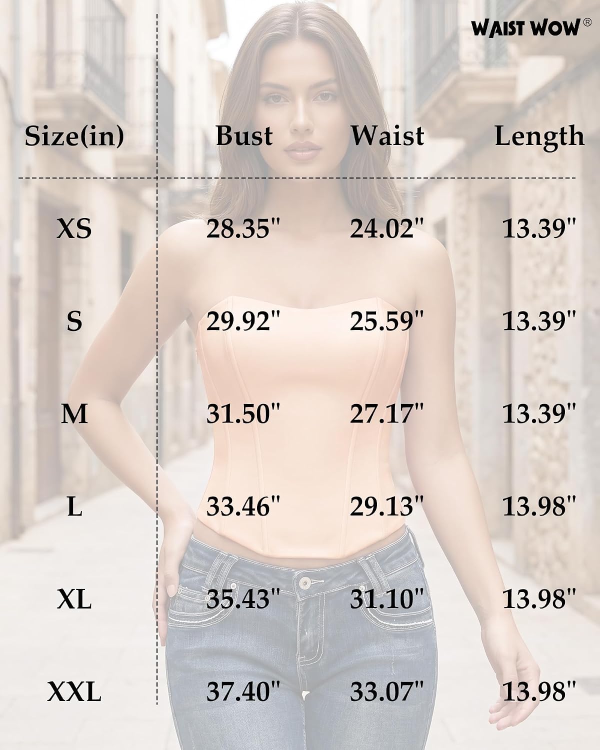 Waist Wow Strapless Satin Corset Top — image 6