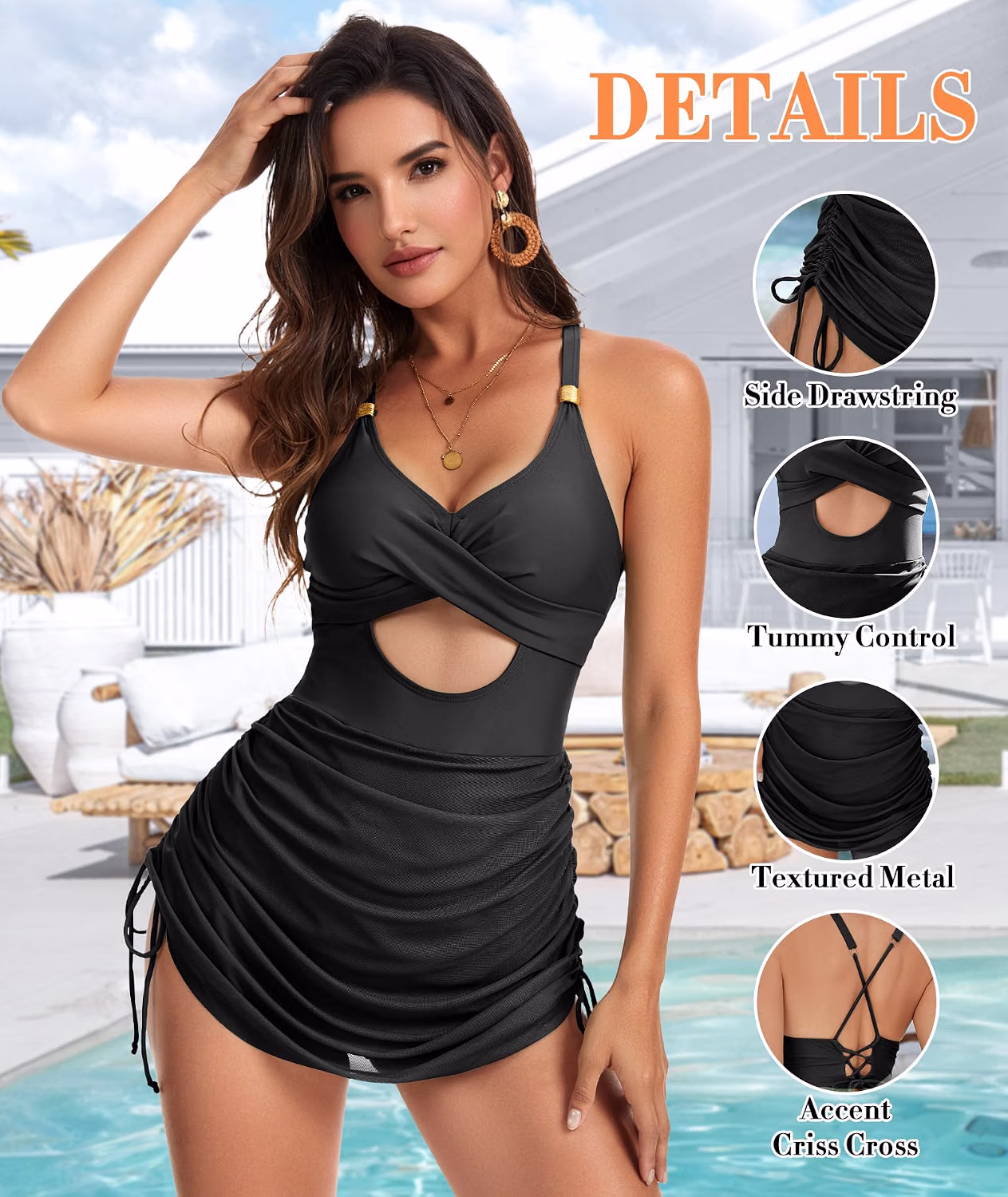 MFAVIP Tummy Control One Piece Swimsuit — image 4