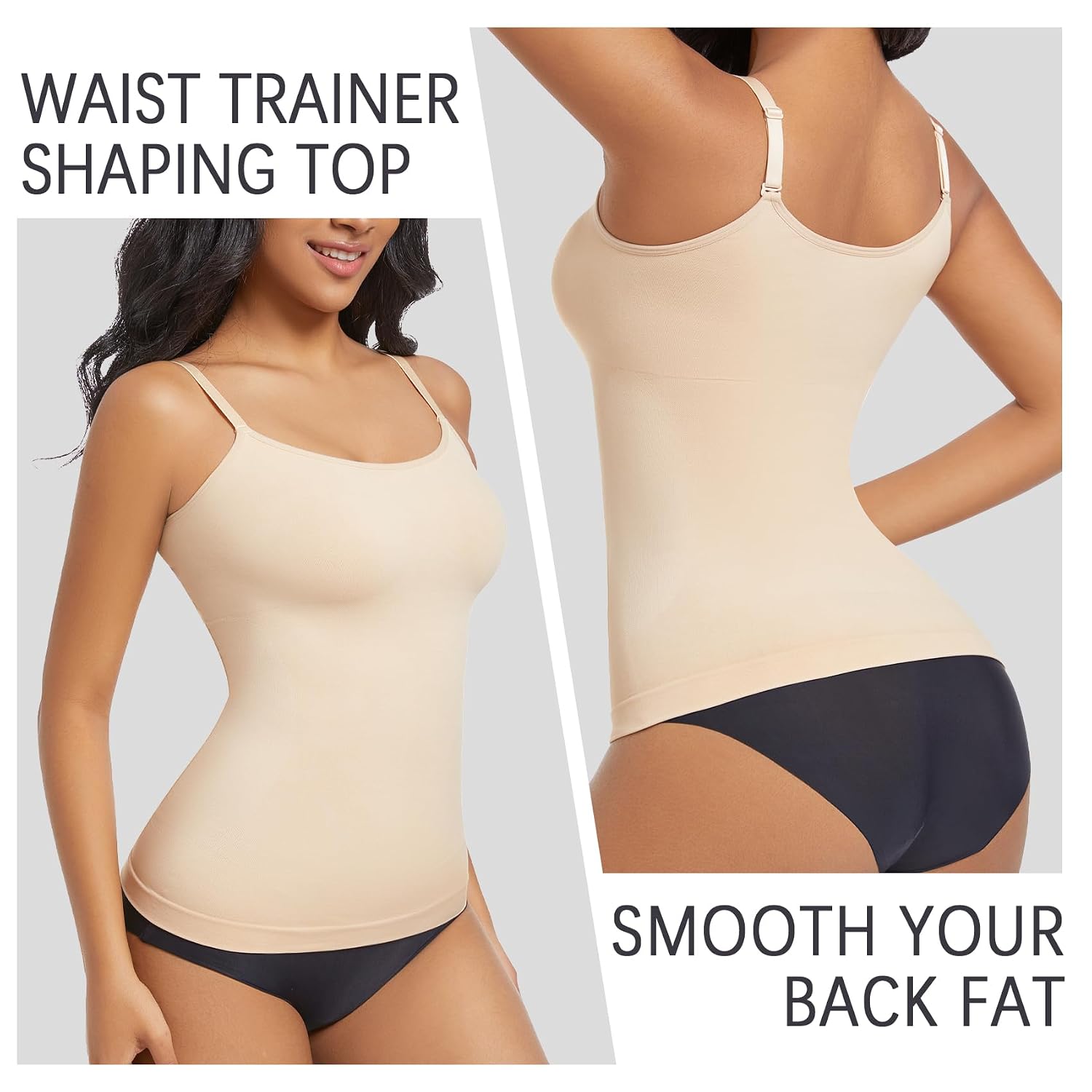 ONEW Women's U-Neck Tummy Control Shapewear Tank — image 2
