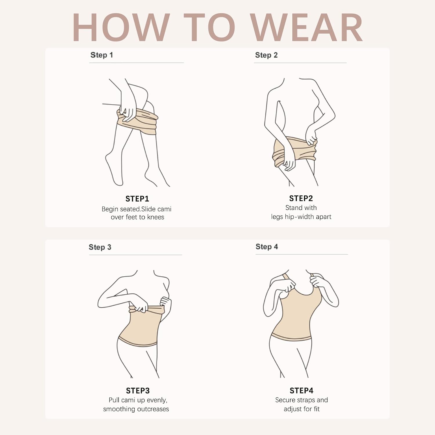 ONEW Women's U-Neck Tummy Control Shapewear Tank — image 5