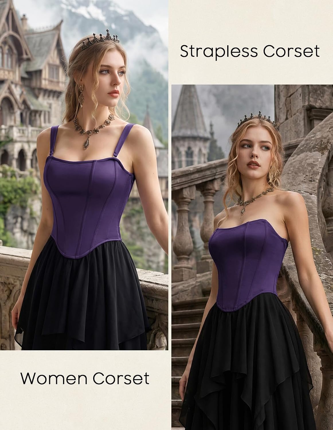 Scarlet Darkness Satin Overbust Corset Top — image 3