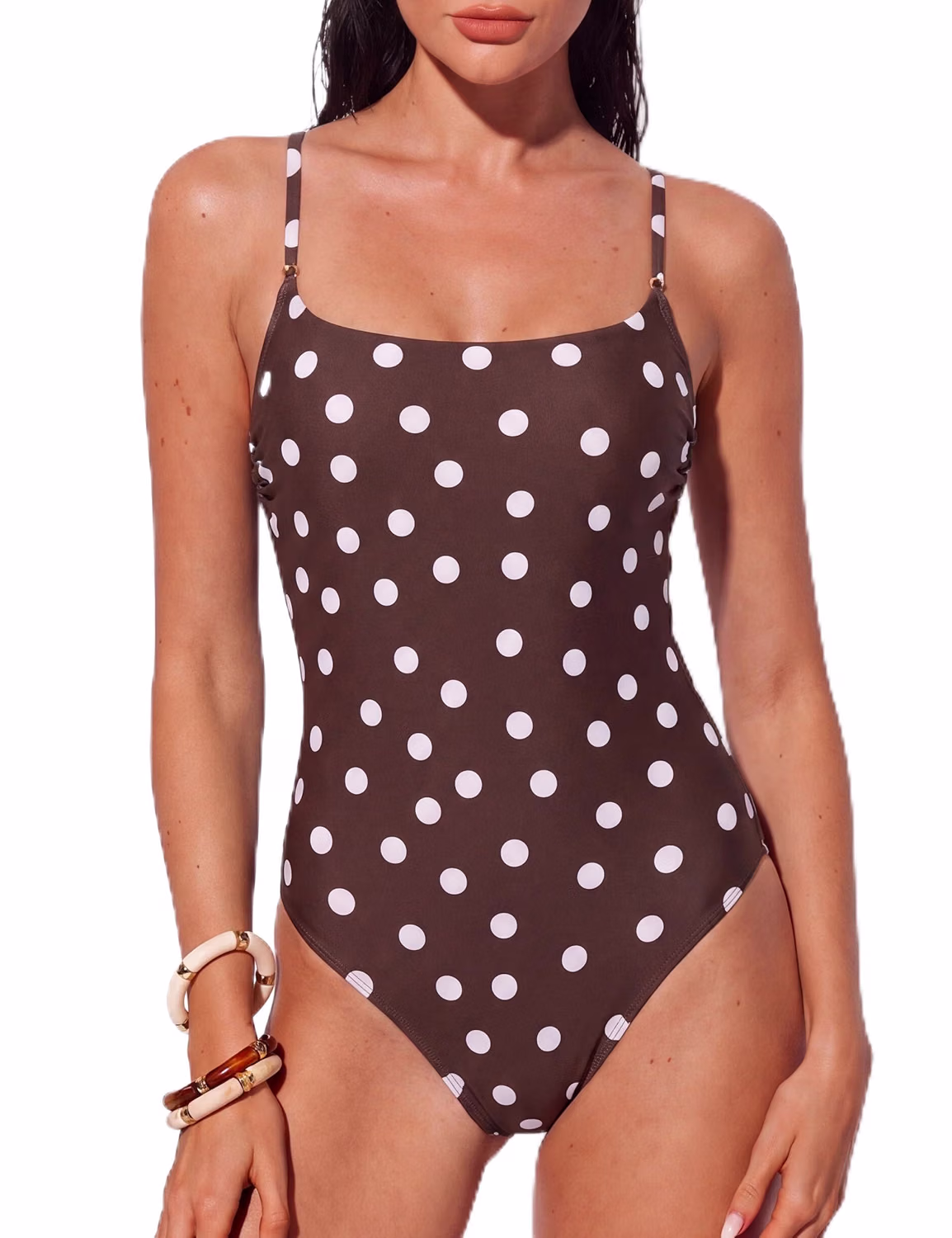 SUUKSESS Square Neck Tummy Control One Piece Swimsuit — image 12