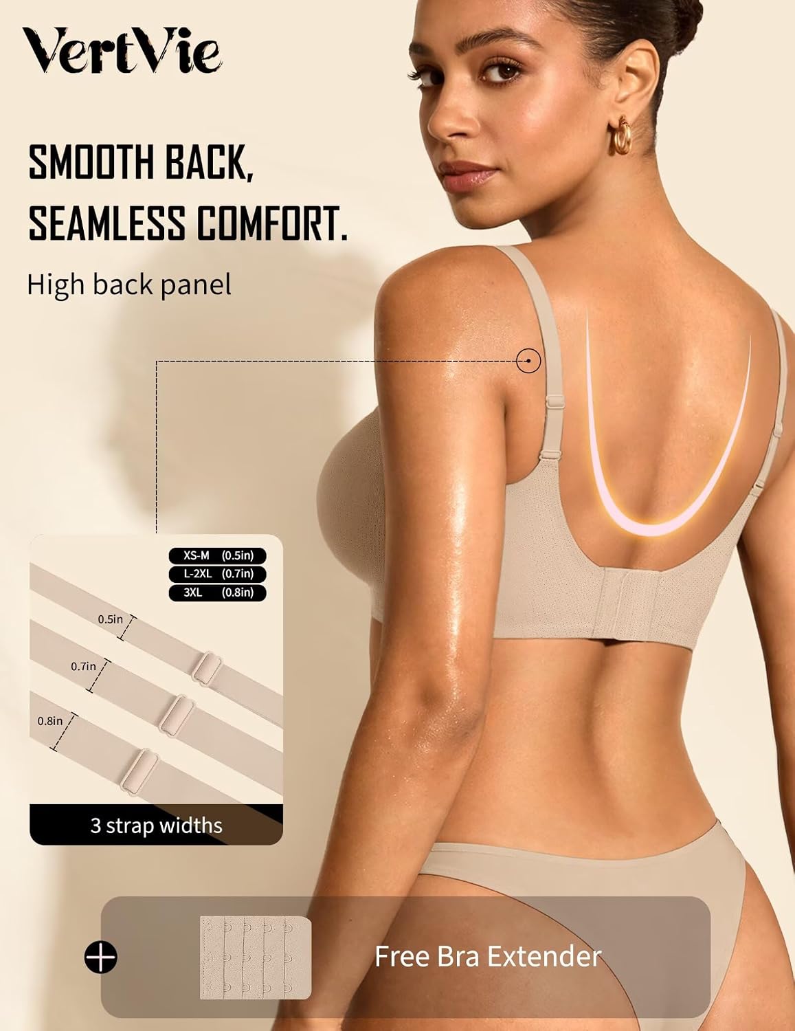 Vertvie Women Seamless Wireless Jelly Bra — image 4