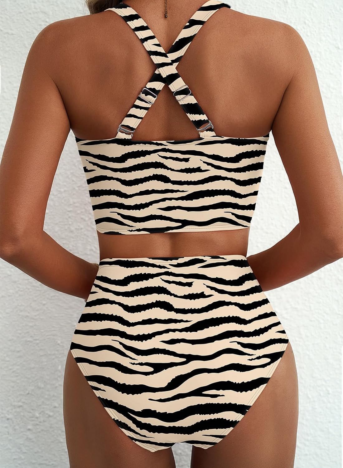Herseas Twist Front High Waisted Bikini Set — image 2