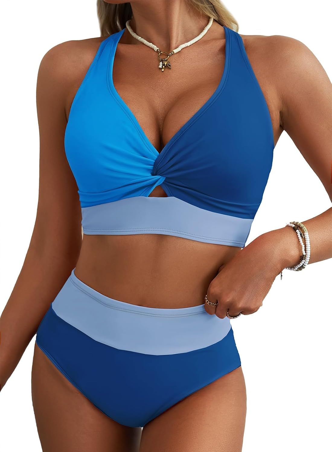 Herseas Twist Front High Waisted Bikini Set — image 10