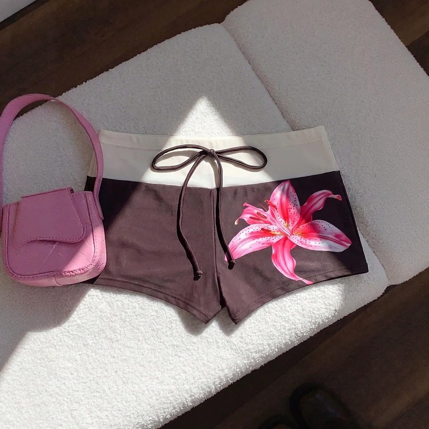 Y2K Polka Dot Halter Bikini Set with Shorts — image 2
