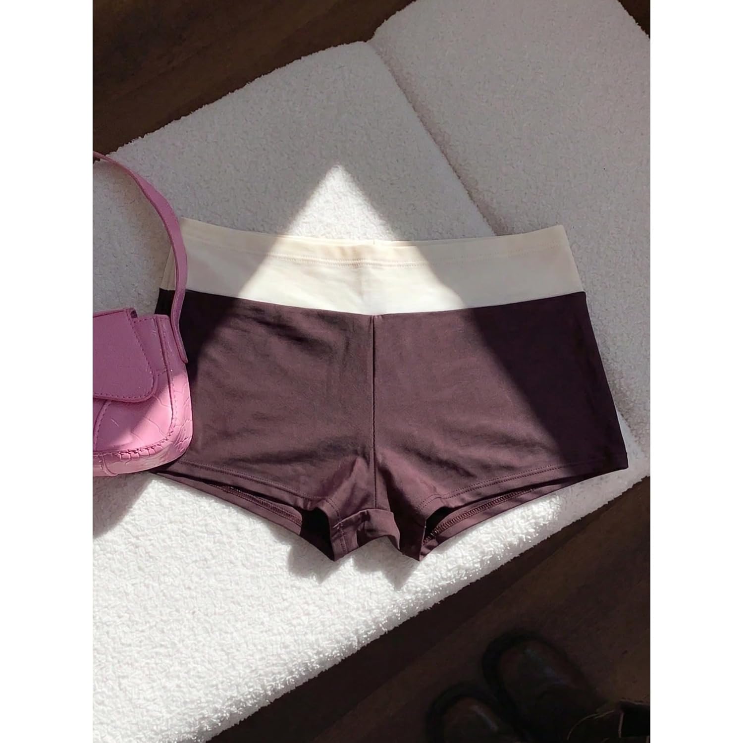 Y2K Polka Dot Halter Bikini Set with Shorts — image 4