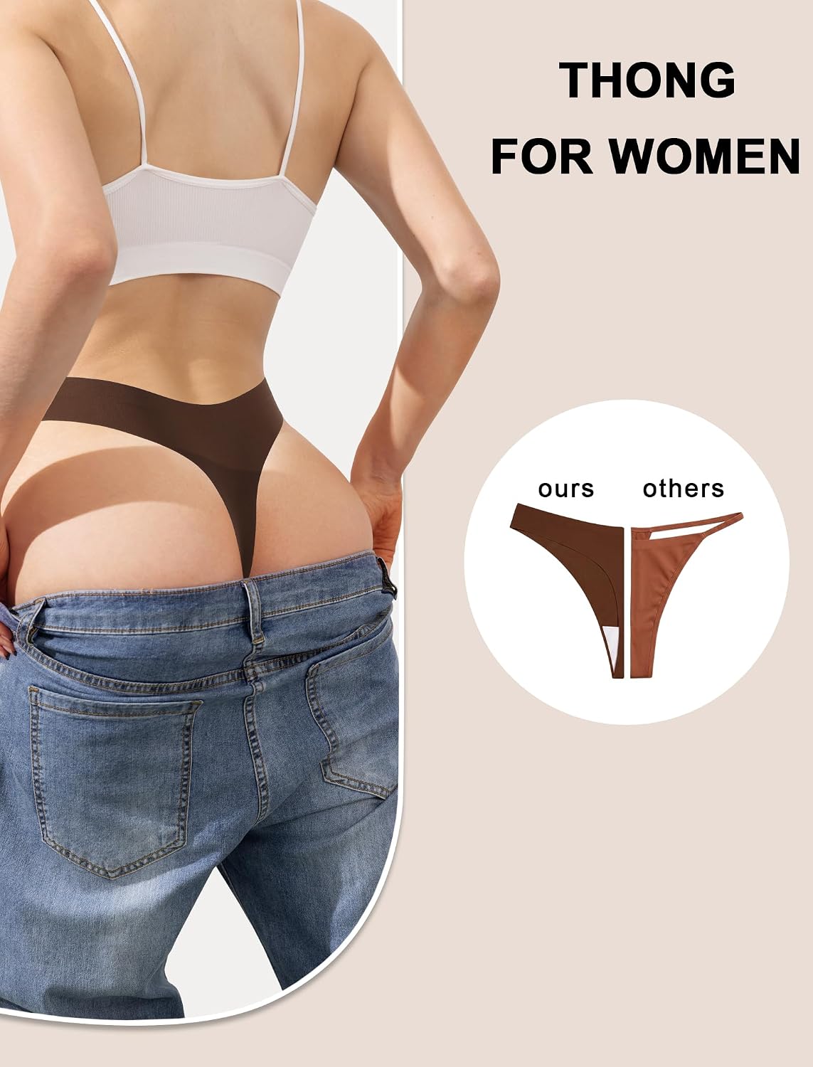JUYINA Seamless Thong 10-Pack for Women — image 5