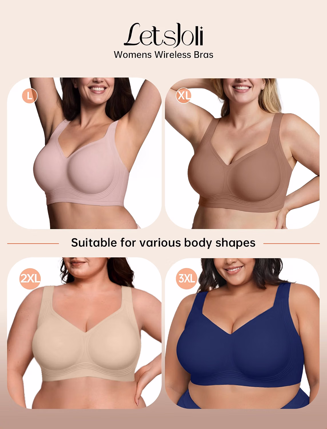 LetsJoli Jelly No Underwire Push Up Bra — image 6
