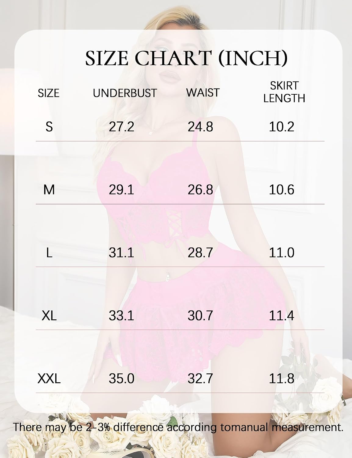 Mixxmix Women's Lace Corset Mini Skirt Set — image 6