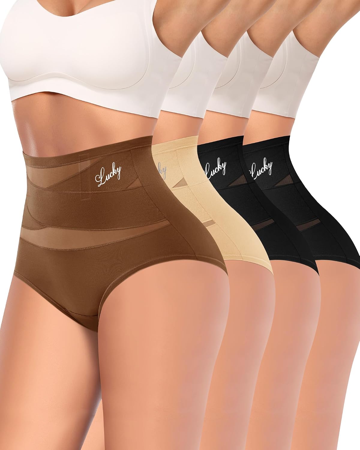 MIOTAN High Waisted Tummy Control Shapewear Pack