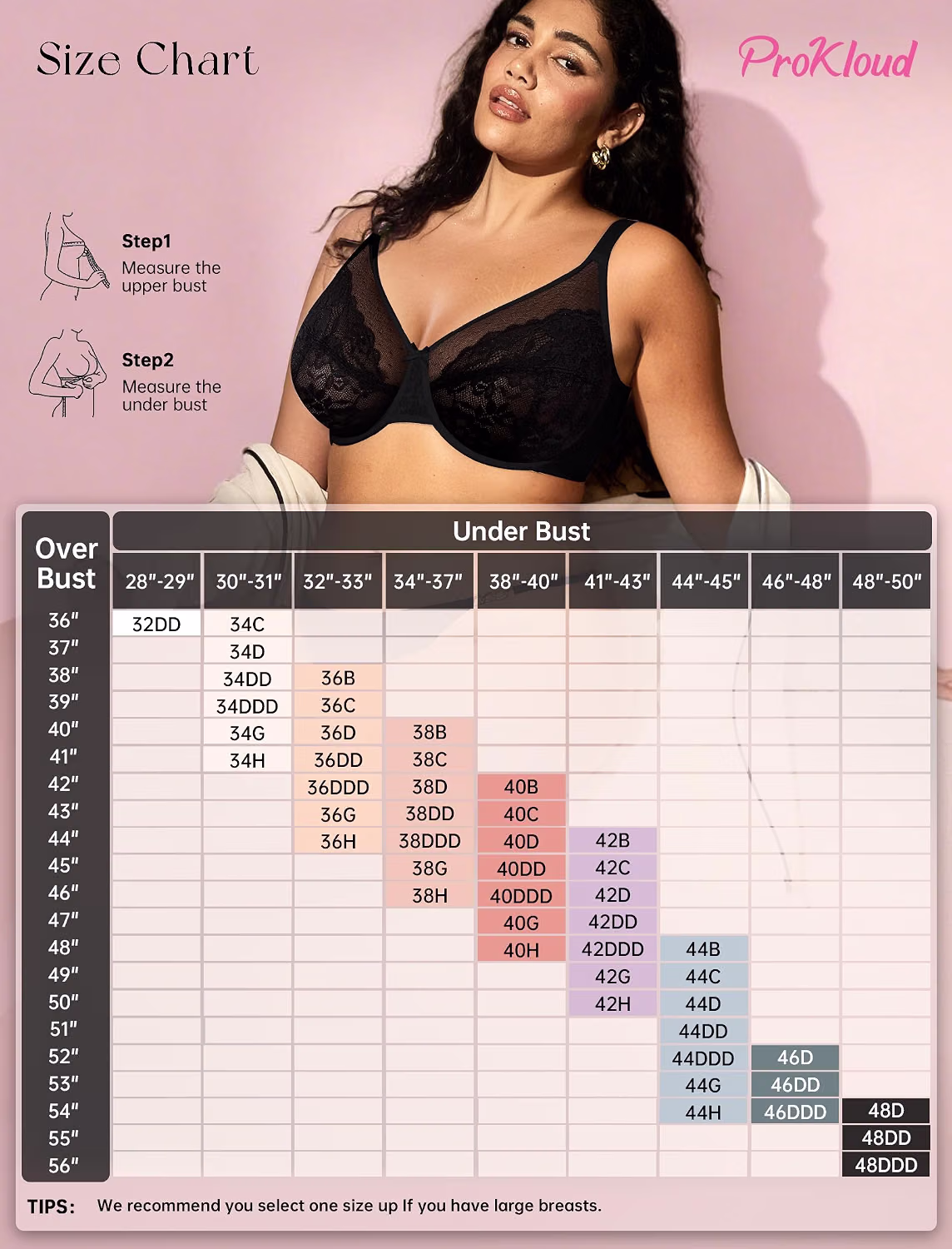 ProKloud Full Coverage Minimizer Push Up Bra — image 7