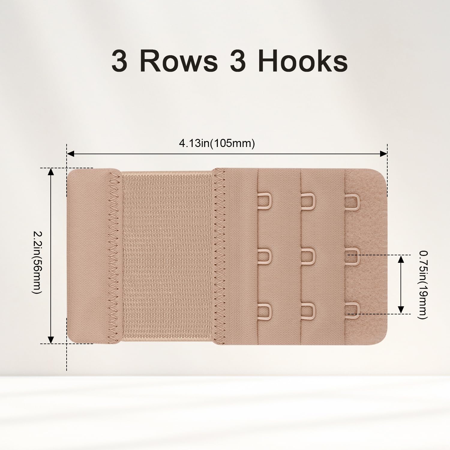 Vancle Women's 3-Hook Bra Extender Strap — image 3
